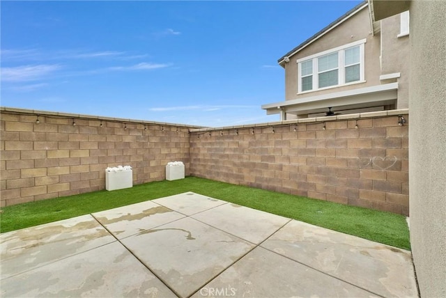 view of patio / terrace featuring a fenced backyard