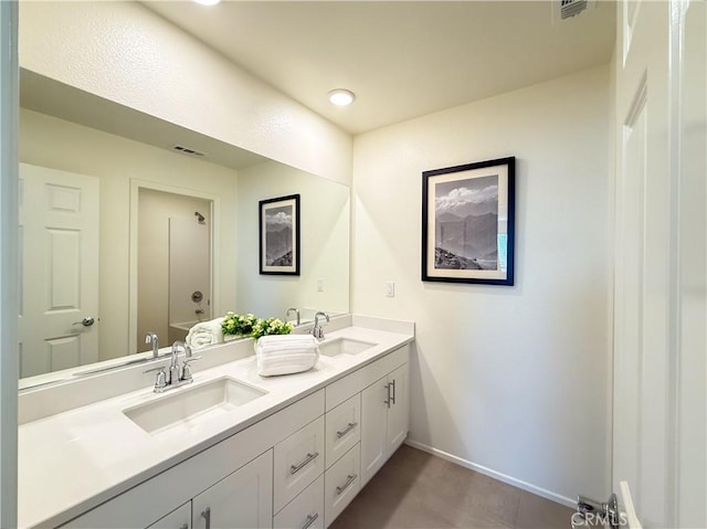 bathroom featuring vanity