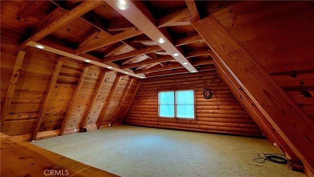 view of attic