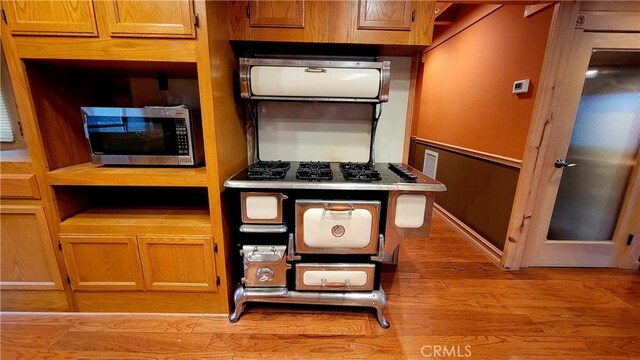 kitchen featuring light hardwood / wood-style flooring