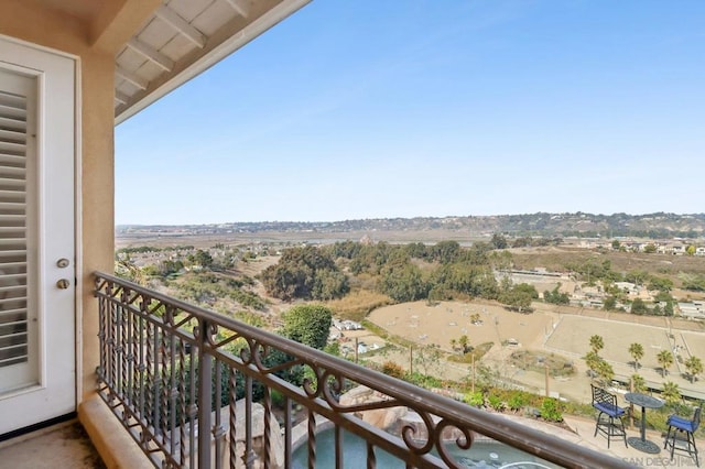 view of balcony