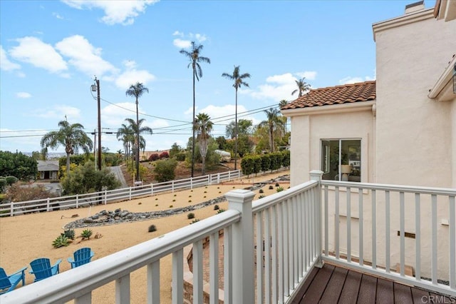 view of balcony