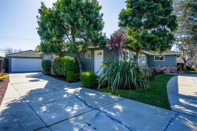 view of front of home featuring a garage