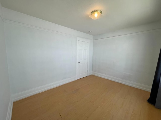 empty room featuring light hardwood / wood-style floors