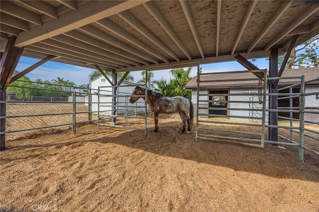 view of stable