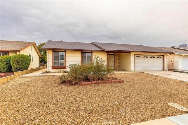 ranch-style house with a garage