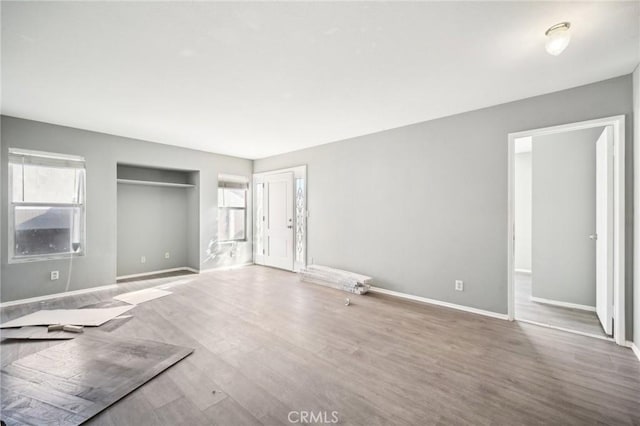 unfurnished bedroom featuring light hardwood / wood-style floors