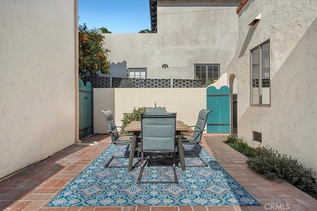 view of patio / terrace with outdoor dining area