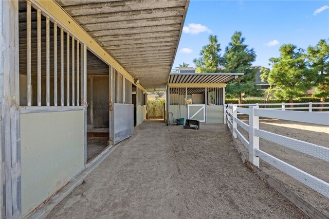 view of stable