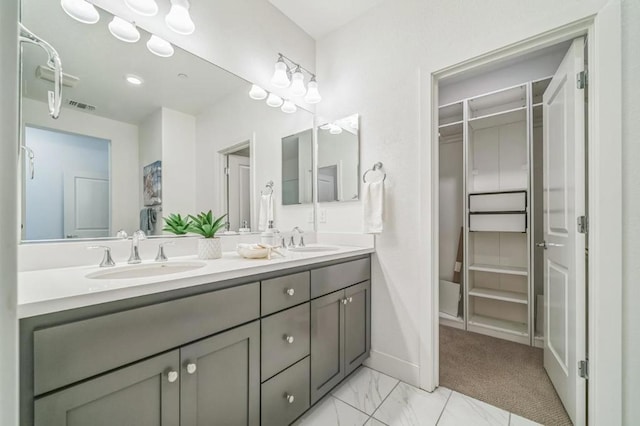 bathroom featuring vanity