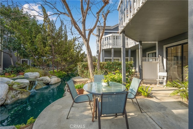 view of patio / terrace featuring outdoor dining area