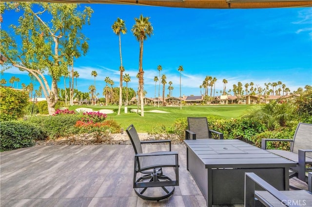 266 Running Springs Dr, Palm Desert, CA 92211 - view of patio with view of golf course and outdoor dining area
