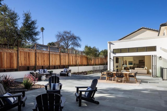 view of patio / terrace with outdoor lounge area