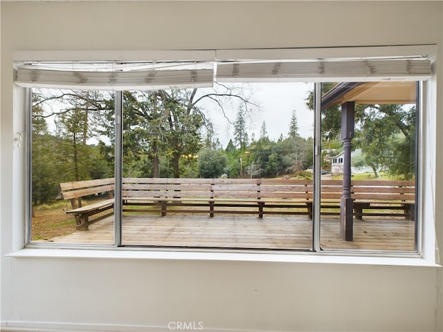 view of doorway to outside