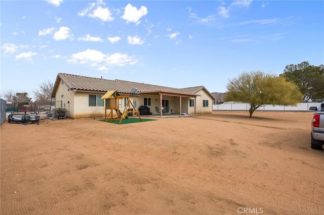 view of rear view of property