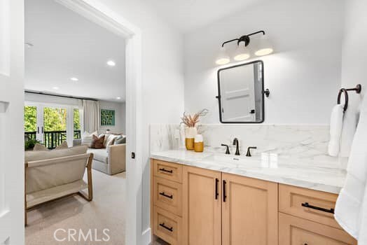 bathroom with vanity