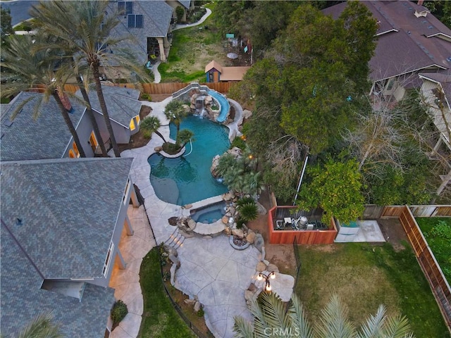 6054 N Woodson Ave, Fresno, CA 93711 - birds eye view of property