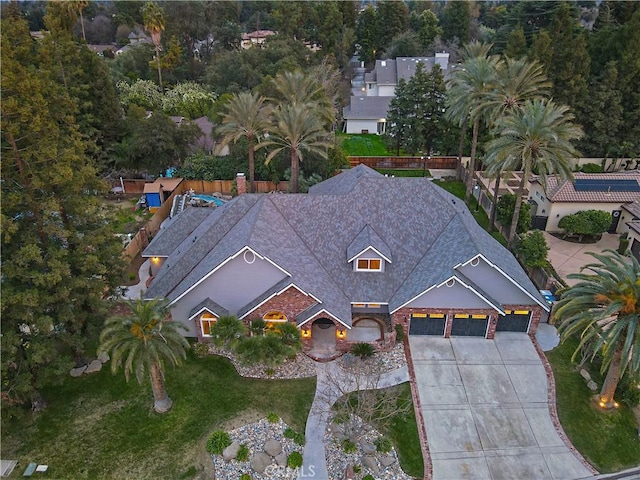 6054 N Woodson Ave, Fresno, CA 93711 - birds eye view of property