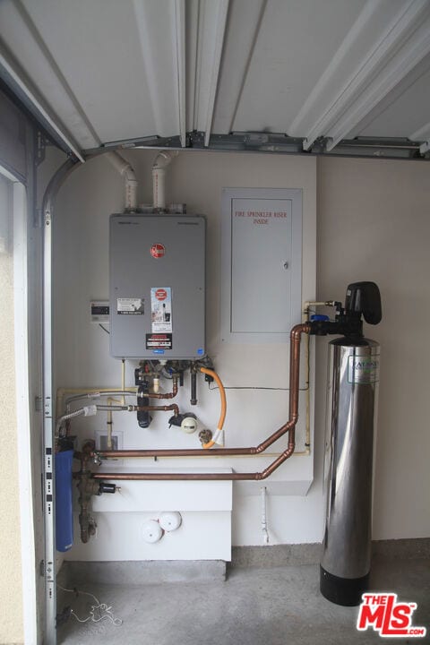 utilities featuring tankless water heater