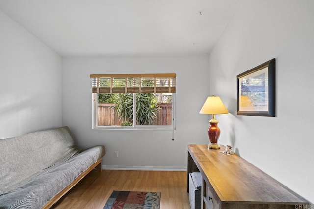 office featuring light hardwood / wood-style floors