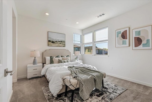 bedroom featuring carpet flooring