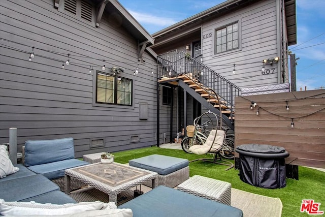 view of patio / terrace featuring outdoor lounge area