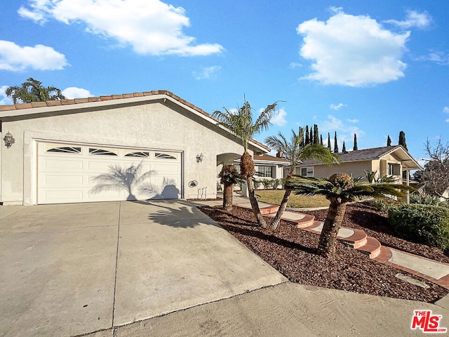 view of home's exterior featuring a garage