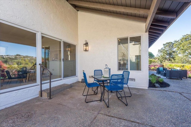 view of patio / terrace with an outdoor hangout area