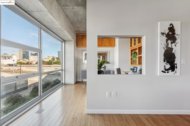 interior space featuring hardwood / wood-style floors