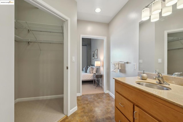 bathroom featuring vanity