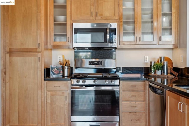 kitchen featuring appliances with stainless steel finishes