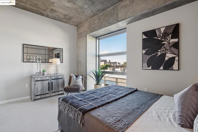 bedroom featuring carpet flooring