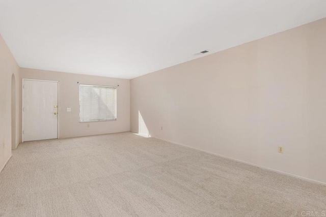 empty room with light carpet