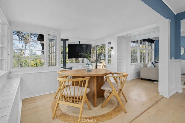 view of sunroom