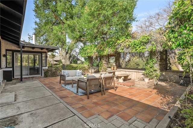 view of patio / terrace with outdoor lounge area