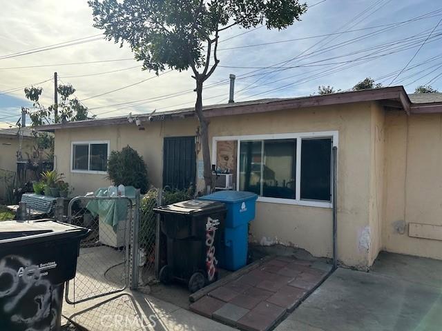 rear view of property with a patio area