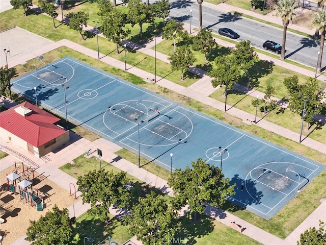 view of basketball court