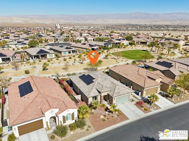 aerial view featuring a mountain view