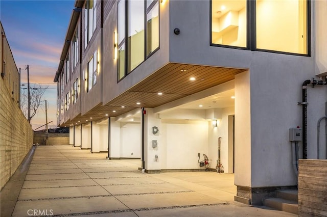 exterior space with a patio area