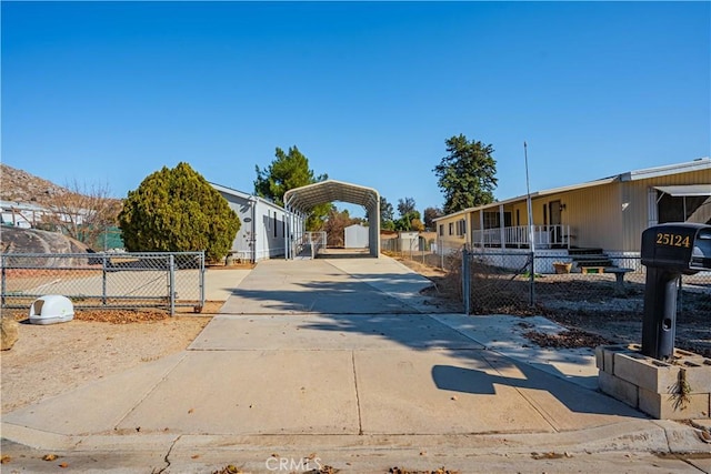 view of manufactured / mobile home