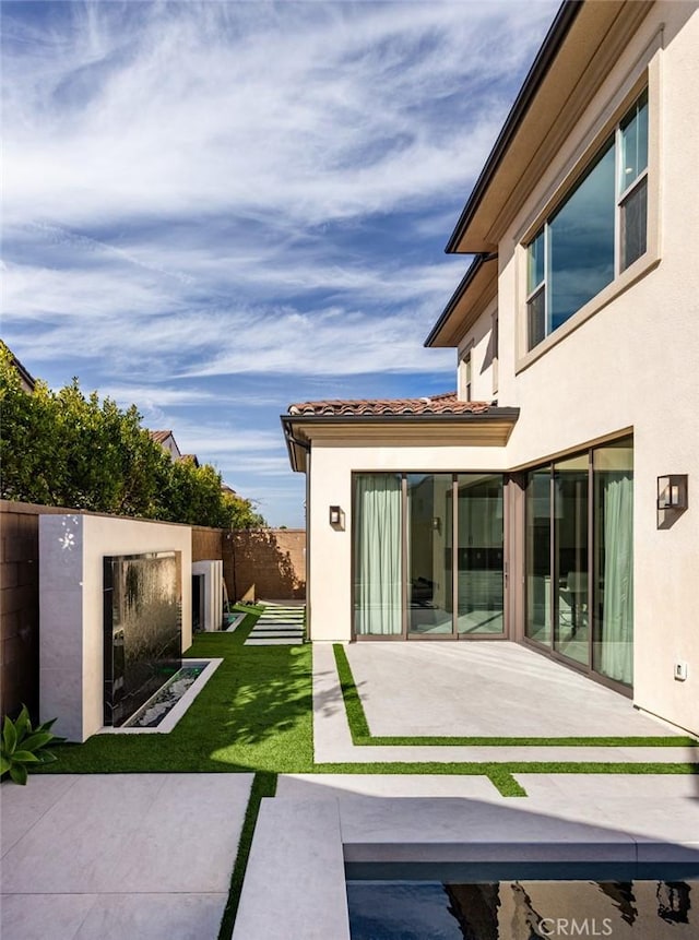 exterior space with a patio area