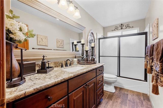 1430 Sequoia Dr, Lake Arrowhead, CA 92352 - bathroom featuring vanity and wood finished floors