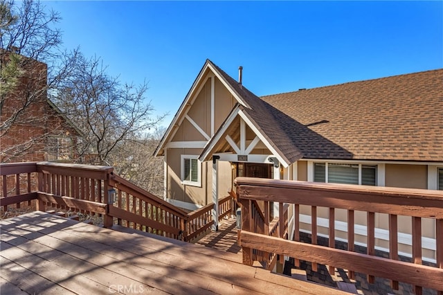 1430 Sequoia Dr, Lake Arrowhead, CA 92352 - view of wooden terrace