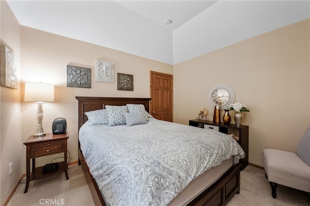 1430 Sequoia Dr, Lake Arrowhead, CA 92352 - bedroom featuring light carpet and a towering ceiling