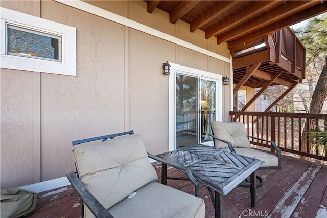1430 Sequoia Dr, Lake Arrowhead, CA 92352 - view of wooden deck