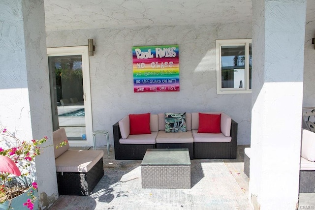 view of patio / terrace featuring outdoor lounge area