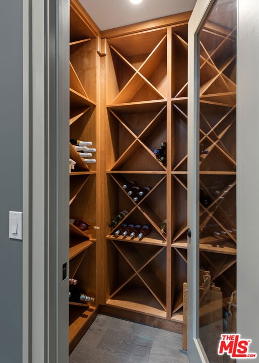 view of wine room