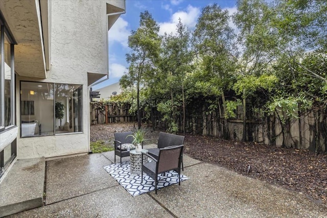 view of patio with outdoor lounge area