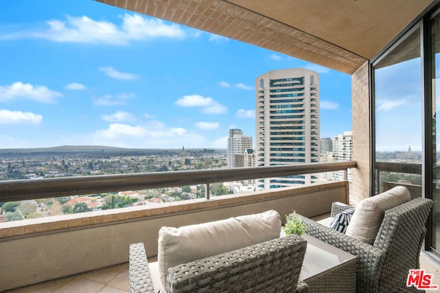 view of balcony