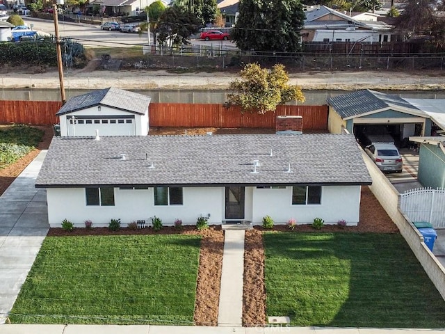 birds eye view of property